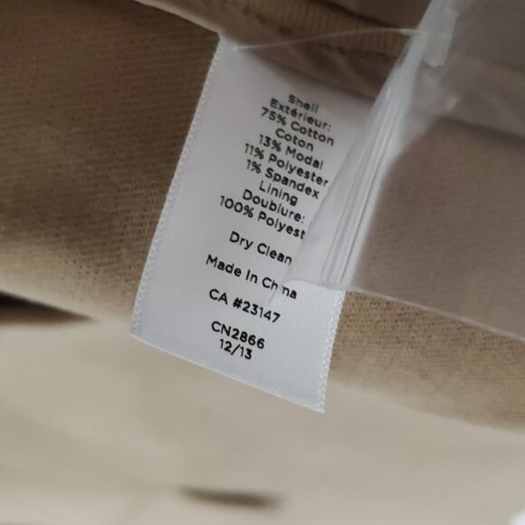 NWT TALBOTS Camel Curved Stand Collar Blazer - Picture 8 of 10